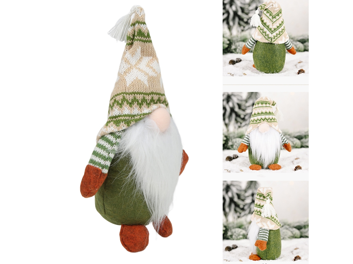 Gnomo Navideño Decorativo, Suave Y Duradero, Símbolo De Buena Suerte Para El Hogar O La Oficina.