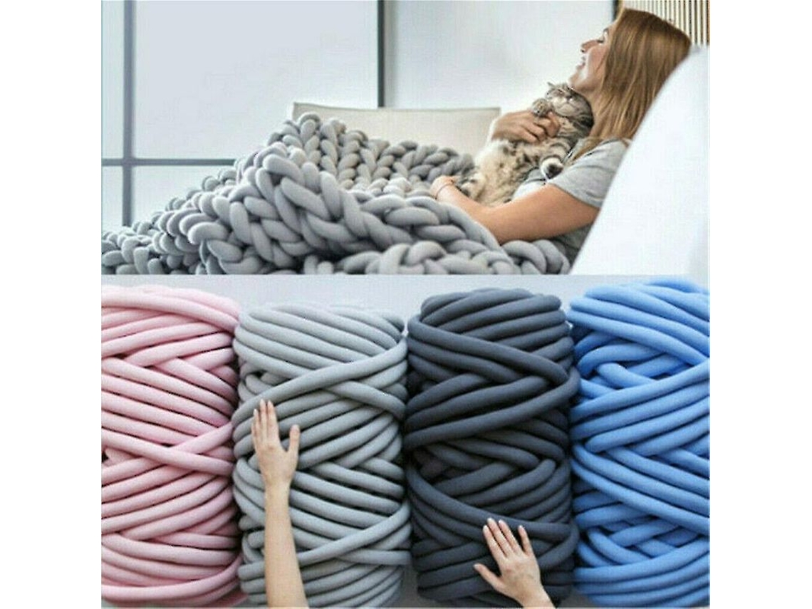 Hilo Grueso Para Tejer Mantas De Tela Gruesa Y Proyectos De Bricolaje (500 G/1 Kg) - Manual