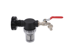 Conector de filtro para tanque IBC con conexión de válvula de rodillo S60x6 a G3/4