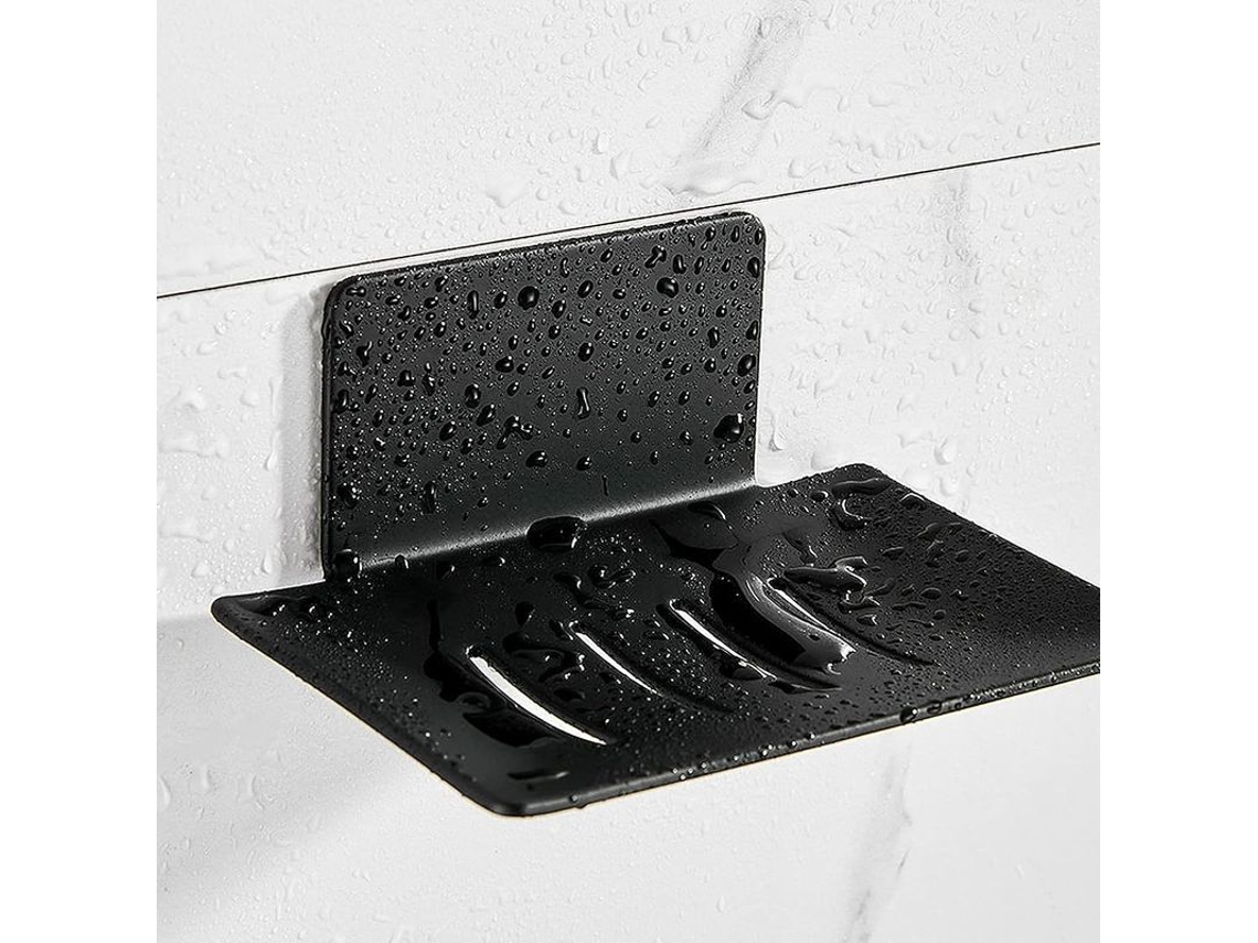 Jabonera De Pared, No Requiere Taladrar, De Acero Inoxidable 304, Autoadhesiva, Con Orificios De Drenaje.