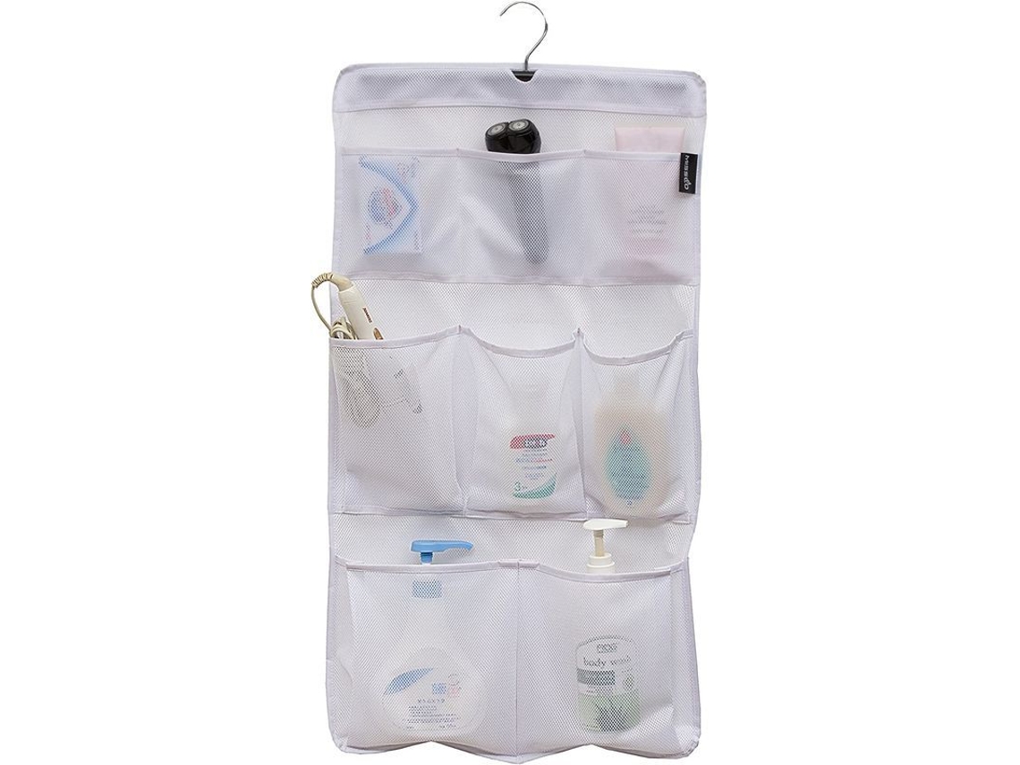 Organizador De Baño Con 8 Bolsillos, Malla Para La Ducha, Almacenamiento Colgante Y Accesorios.
