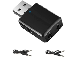Adaptador USB Bluetooth para PC, transmisor/receptor Bluetooth BT 5.0 con entrada auxiliar de 3,5 mm, Rosewell Wireless Transfer