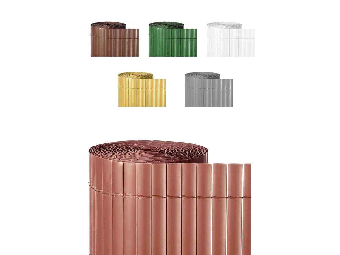 Cañizo Pvc Doble Cara 1600Gr/M² Valla Ocultación Resistente a Los Rayos Uv Protección Contra El Viento Teka 2X3M