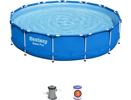 Piscina Tubular BESTWAY 5612E (con Cartucho - 8680 L - 396x84cm)