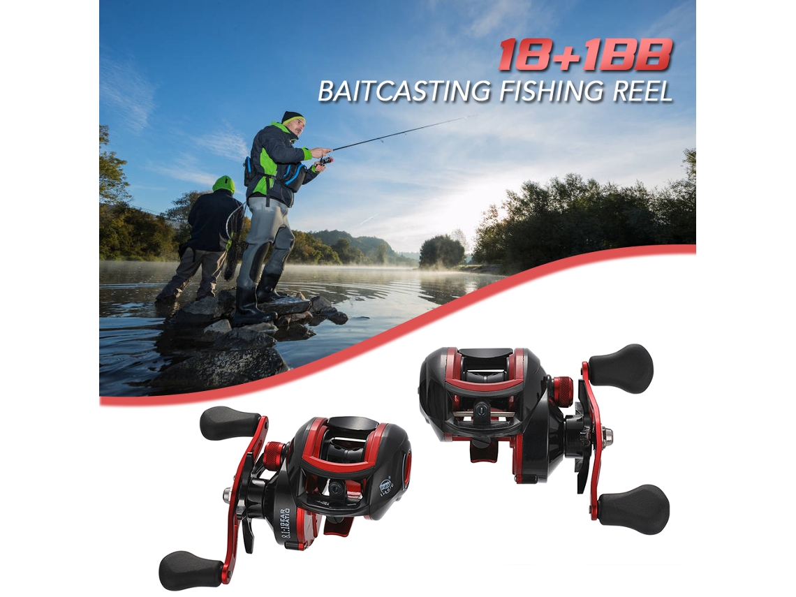 Danu26-reel De Pesca Baitcasting De Alta Velocidad 8.1:1 18+1 Rodamientos Izquierda/derecha