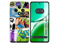 Funda Diseño Comic para Oppo Reno 12Fs 4G / 12 Fs 5G TUMUNDOSMARTPHONE Multicolor