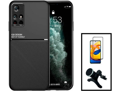 Kit Carcasa Trasera Magnética Anti Choque + Protector de Pantalla Xiaomi Redmi Note 11T 5G GIFT4ME Negro