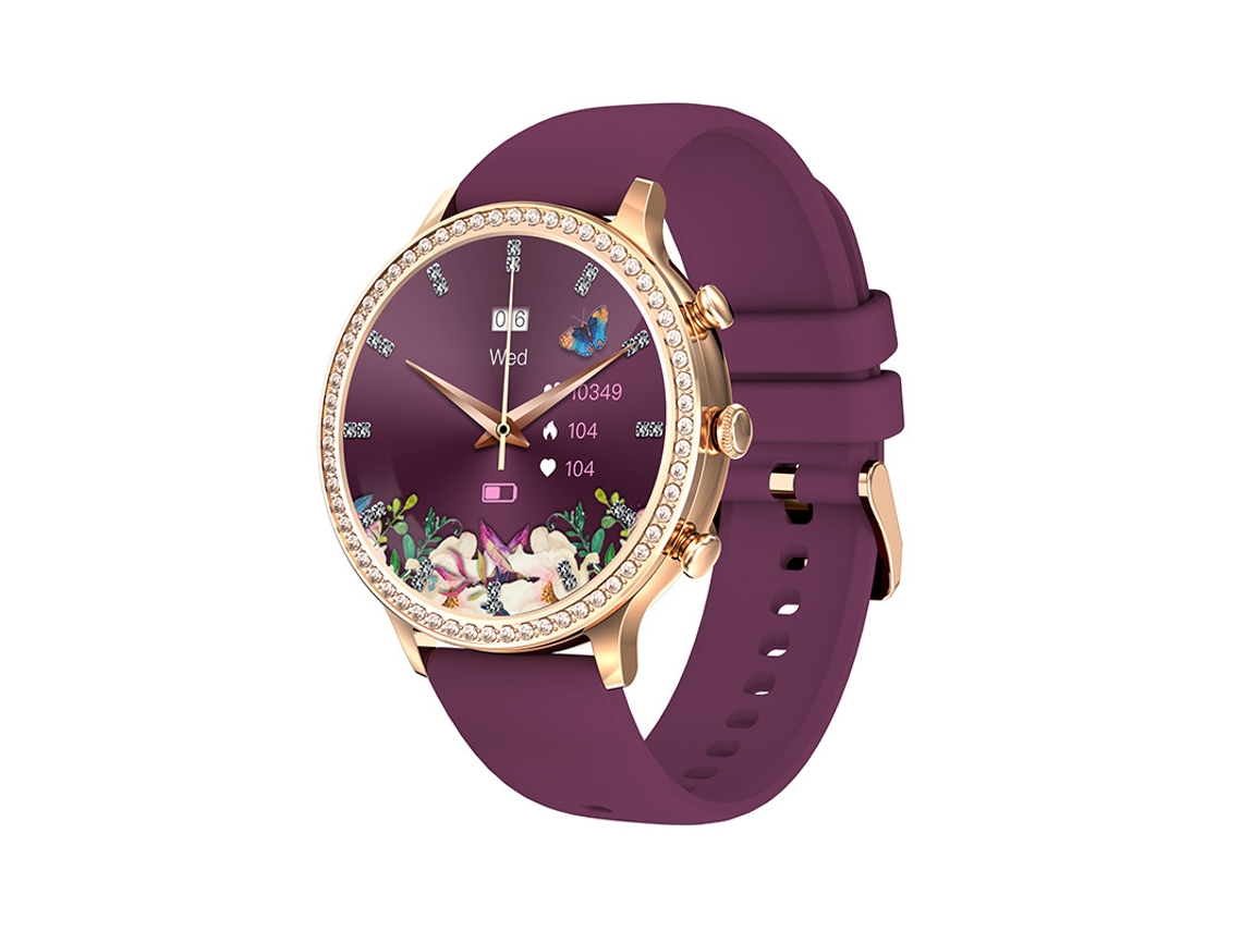 Reloj inteligente Diamond para mujer, 1,32 pulgadas, Bluetooth, monitor de ritmo cardíaco y actividad física. Bestvite
