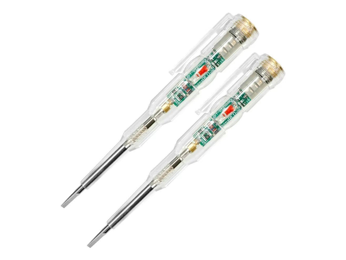 Lápiz Comprobador De Voltaje Inteligente Con Luz Led Y Tornillo Detector Eléctrico