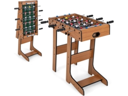 Futbolín de Mesa Plegable, Juego de Futbolín con Asas Duraderas, 2 Pelotas de Futbol, Marcador de Puntos para Fiestas, Actividades de de Grupos COSTWAY