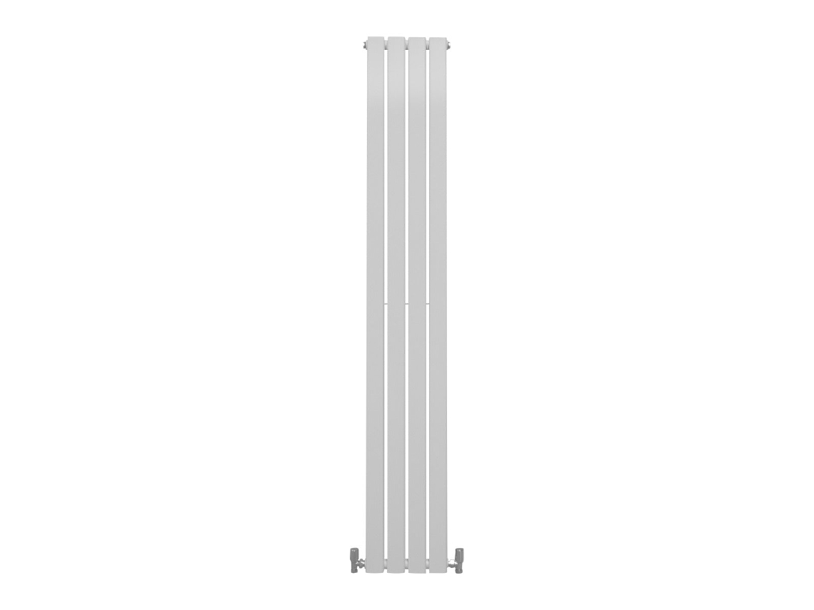 Radiadores de panel plano, de diseño, 1800x280 mm, blanco brillante.