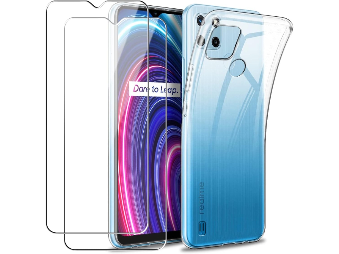Protector de Pantalla Traseira Protetora Duplo para Realme C25Y HONGWE. Transparente