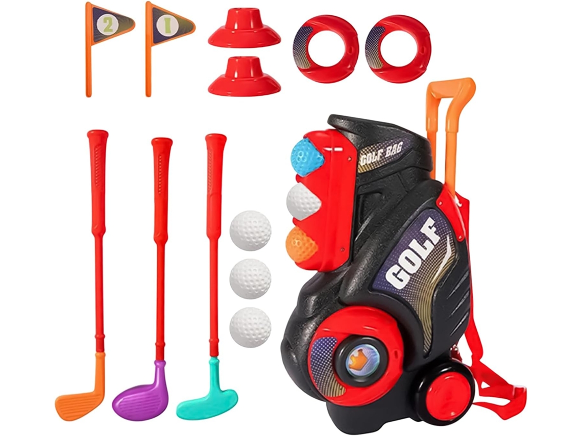 Palos de golf para 3 a 5 personas, juego de golf portátil y ligero | Juguetes educativos para nosotros Gokoco