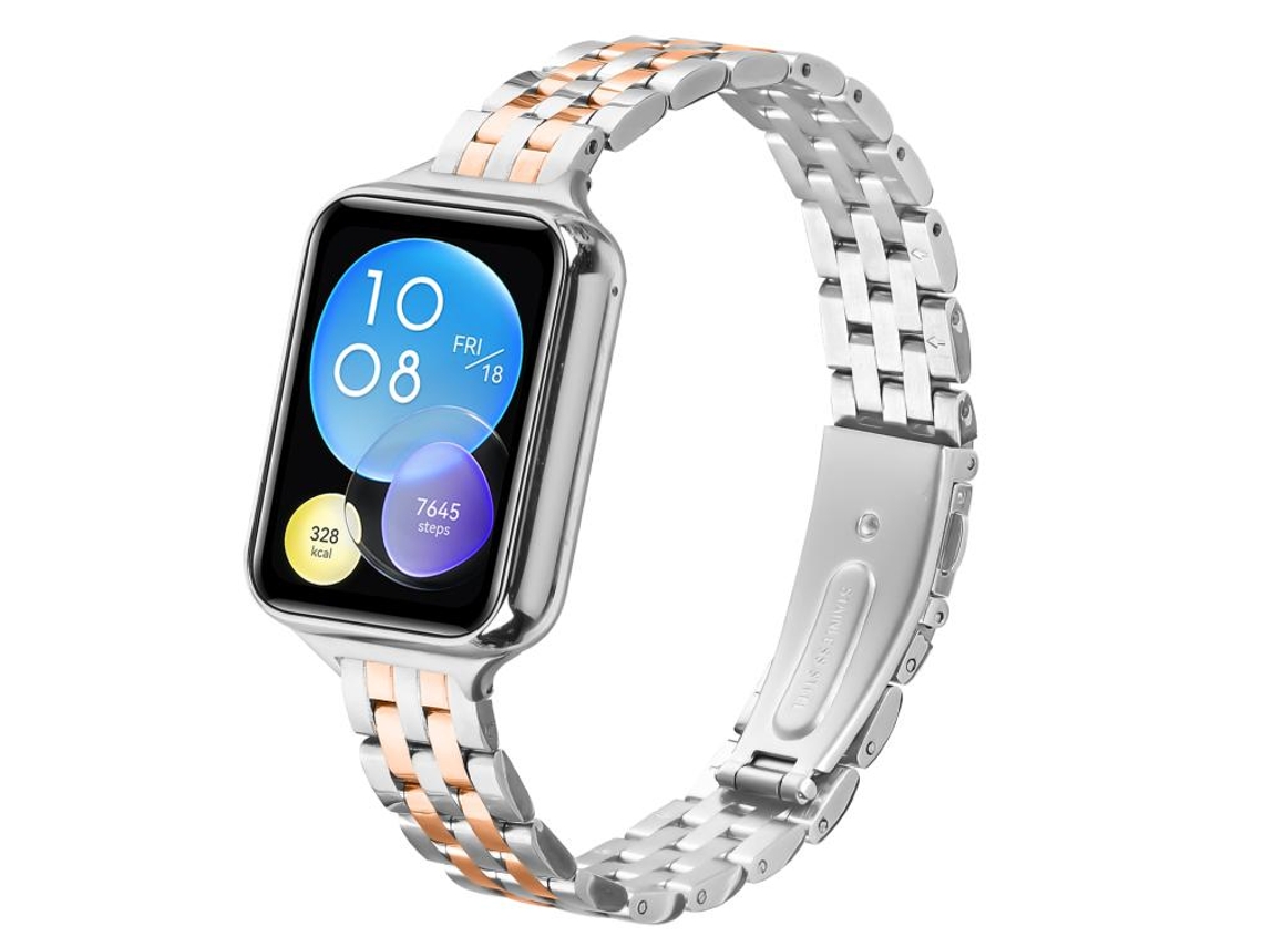 Pulsera para Xiaomi Mi Band 8 Pro - Acero - Hebilla de correa y cinco cuentas