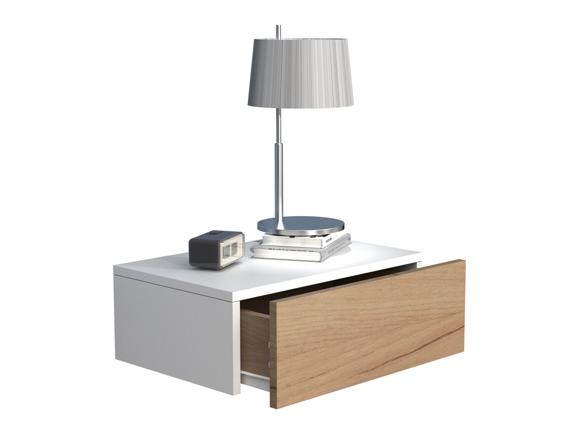 Mesita de noche de pared de madera Usal M 45 cm Vcm