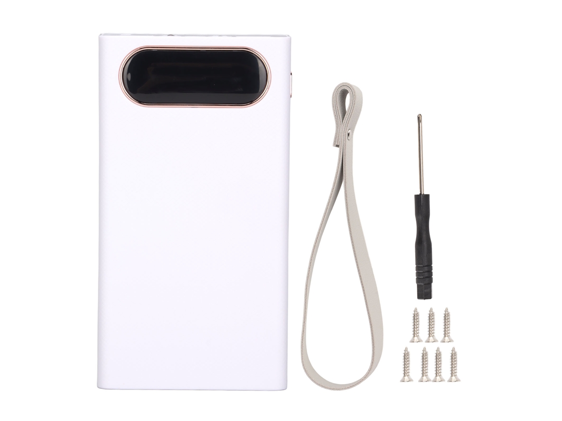 Soporte Portátil Para Baterías 18650, Cargador Rápido De 22,5 W, Batería Externa Con Pantalla Lcd.