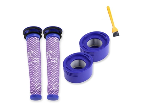 Para dyson cleaner v7 v8 filtro hepa traseiro e filtro frontal núcleo hepa