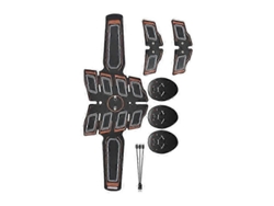 Juego de 7 piezas de masajeador portátil recargable para entrenamiento de músculos abdominales, cinturón de ejercicio electrónico, tonificación abdominal GOKOCO