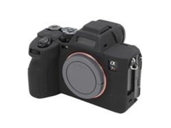 Funda protectora de silicona suave con textura de lichi para Sony Ilce7rm5/A7r5, color negro, Zruxe
