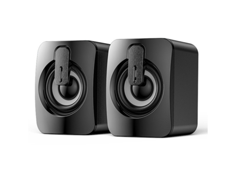 Altavoz Mini Ecelen para Ordenador de Sobremesa con Subwoofer Ideal para Uso Doméstico Color Negro