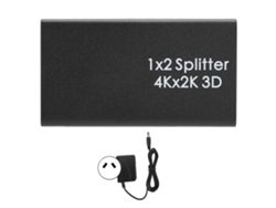 Divisor Hdmi 4k 1x2, Conmutador Amplificador, 1 Entrada, 2 Salidas, Adaptador De Pantalla De Vídeo Hd, Enchufe 100-240v
