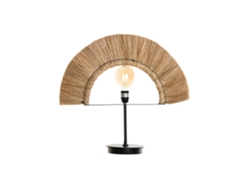 Lampara Sobremesa Yute Hierro Natural 57x17x52cm