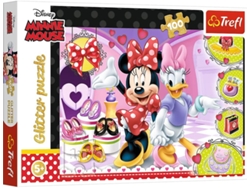 Puzzle MINNIE  minnie e margarida glitter - 100 peças