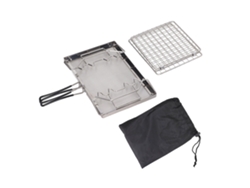 Tostadora Portátil Plegable De Acero Inoxidable Para Camping, Estable Para Usar En Fogones Al Aire Libre Y Picnics.