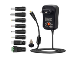 Adaptador De Corriente Ac A Dc Universal 30w, 3-12v Regulable, Puerto Usb 5v 2.1a, 8 Puntas Dc Para Electrónica Doméstica