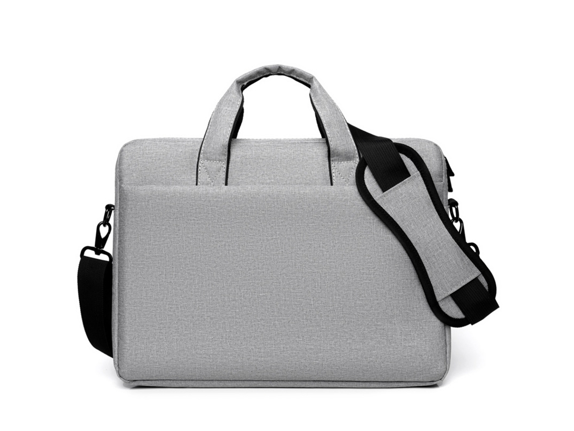 Bolsa para portátil de negocios, impermeable, gris perla, edición de algodón, 17 pulgadas, Chennnls