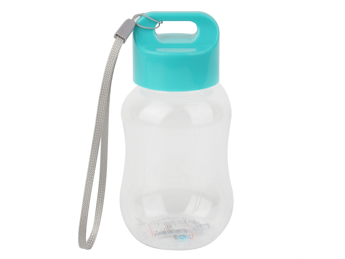 JILLIOPER Botella de Agua Portátil 180 ml para Deportes al Aire Libre, Viaje, Antifugas, Vaso Espacial Azul