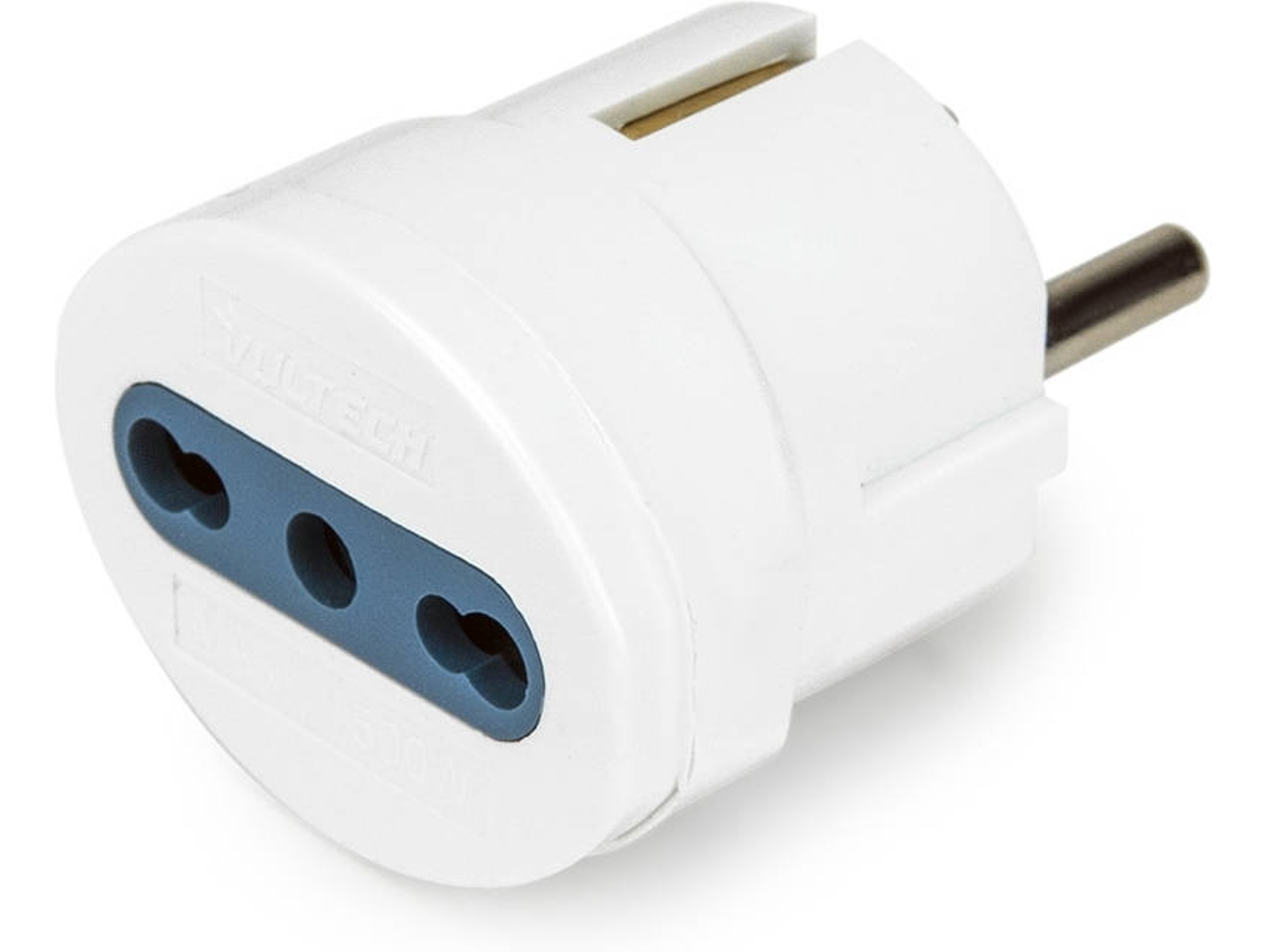 Adaptador de Viaje VULTECH AT-06 IT Blanco