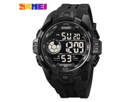 Reloj para Hombre Reloj de Pulsera electrónico para Deportes al Aire Libre Relojes Digitales Impermeables LED-Negro LUUCOZK