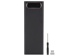 Kit De Batería Externa Diy De 22,5 W Sin Soldadura Con Pantalla Lcd Para 10 Baterías 18650 - Negro