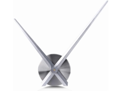 Rebe-reloj De Pared Grande Manos Largas Plata Sin Números Mecanismo 12888 Eje Longitudinal Creativo Diy Alta Calidad