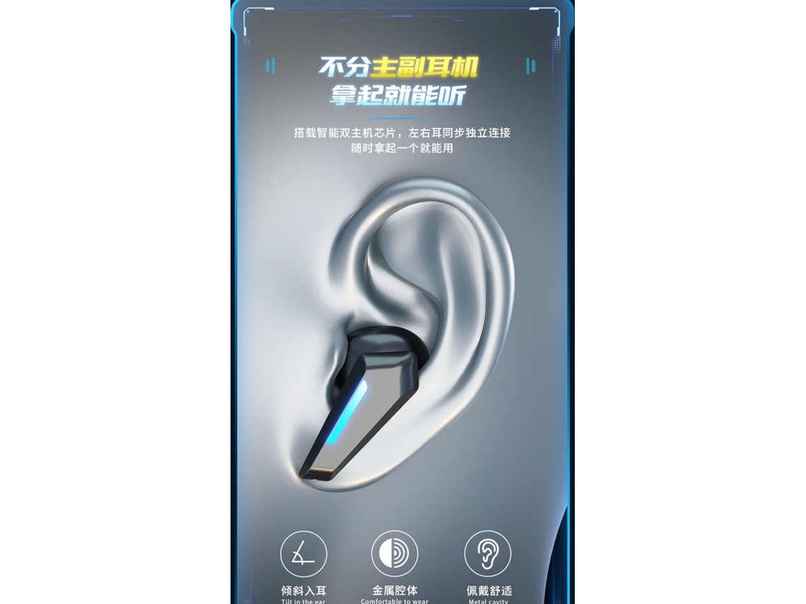 Audifonos Gamer inalambricos Bluetooth 5.2 Auriculares Para Juegos