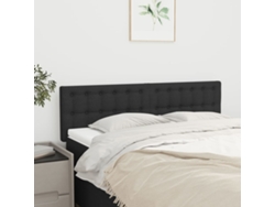 Cabeceros 2 Unidades Tela Negro 72x5x78/88 Cm