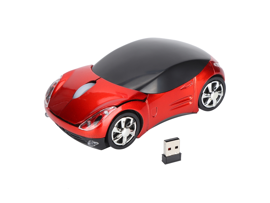 Ratón Inalámbrico Portátil De 2,4 Ghz Con Forma De Coche, Usb, Para Portátiles, Ordenadores, Juegos Y Oficina.