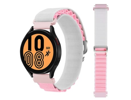 Correa Alpine G-Hook Ajustable Garmin Venu 2 Plus Blanco y Rosa