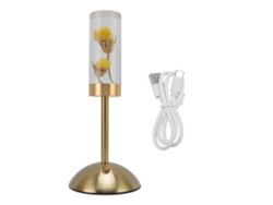 Rebe-lámpara De Mesa Eternal Flower Led Inalámbrica Con Toque 3 Temperaturas Regulable Para Dormitorio Bar Restaurante Decoración