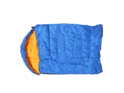Saco de dormir azul para perros con bolsa de almacenamiento, impermeable, cálido, de poliéster, portátil, para viajes al aire libre, M