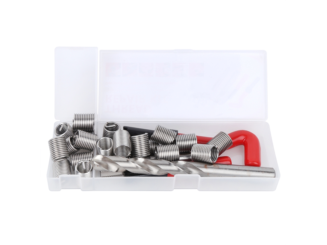 Kit De Reparación De Roscas M14 Con 25 Piezas Y Estuche De Plástico Transparente Para Máquinas De Procesamiento.