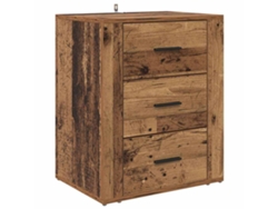 Maison Exclusive - Armario De Noche Con Cajón Madera Vieja 35 X 50 X 60 Cm