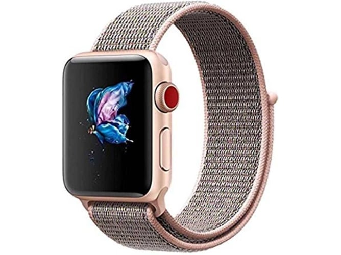 Correa Apple Watch 38, 40 mm WJS Nylon Marrón
