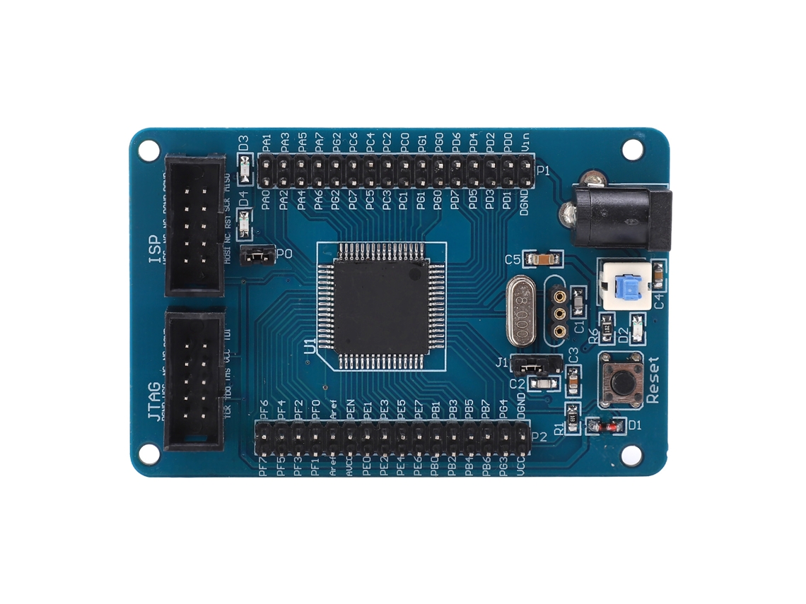 Módulo De Desarrollo Avr Para La Placa De Circuito Impreso Atmega128 M128 Con Conexiones Eficientes Y Materiales De Alta Calidad.