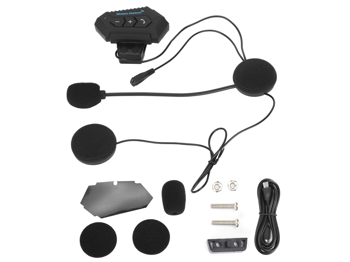 Auriculares Bluetooth Para Motocicleta Bt12 Con Micrófono, Auriculares Para Casco, Intercomunicador Estéreo Con