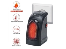 Oficina | Hogar - Calefactor Eléctrico Compacto Mini, Potente Calefacción De 400 W, Bajo Consumo De Energía, Color Negro, Para El Hogar, La