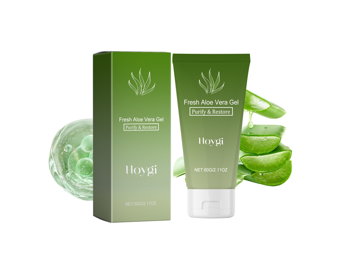 Gel de aloe vera para el cuidado de la piel y el cabello.