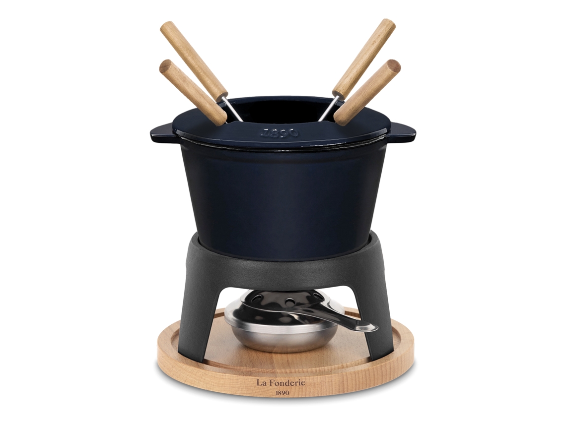 Fondue de hierro fundido para 4 personas MONT D'ARBOIS La Fonderie 1890 (tapa antisalpicaduras- 1,2 L)