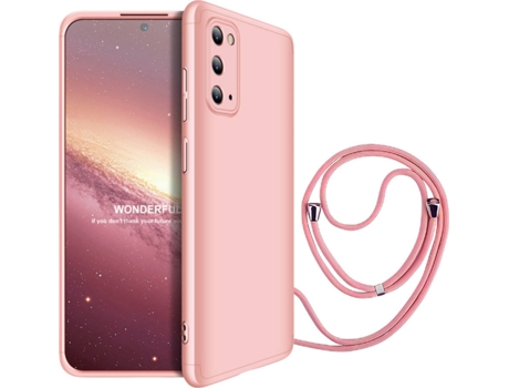 Funda Samsung S21 FE Slim Armor 360 con Collar Rosa